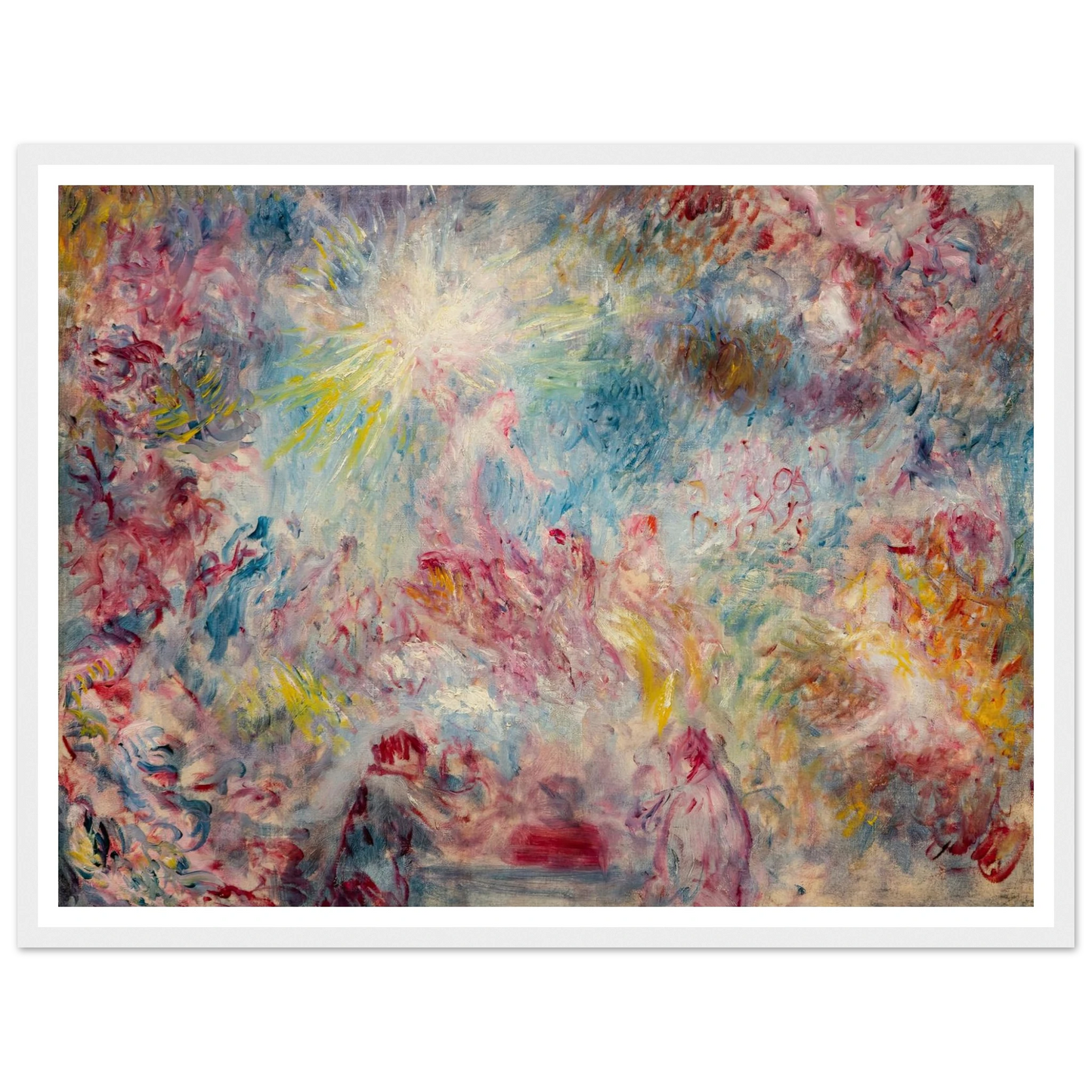 Allégorie rose (circa 1885) Art Print | Pierre Auguste Renoir - Framed Poster - 30x40 cm / 12x16″ - Black frame