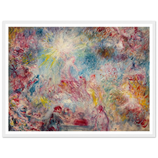 Allégorie rose (circa 1885) Art Print | Pierre Auguste Renoir - Framed Poster - 30x40 cm / 12x16″ - Black frame