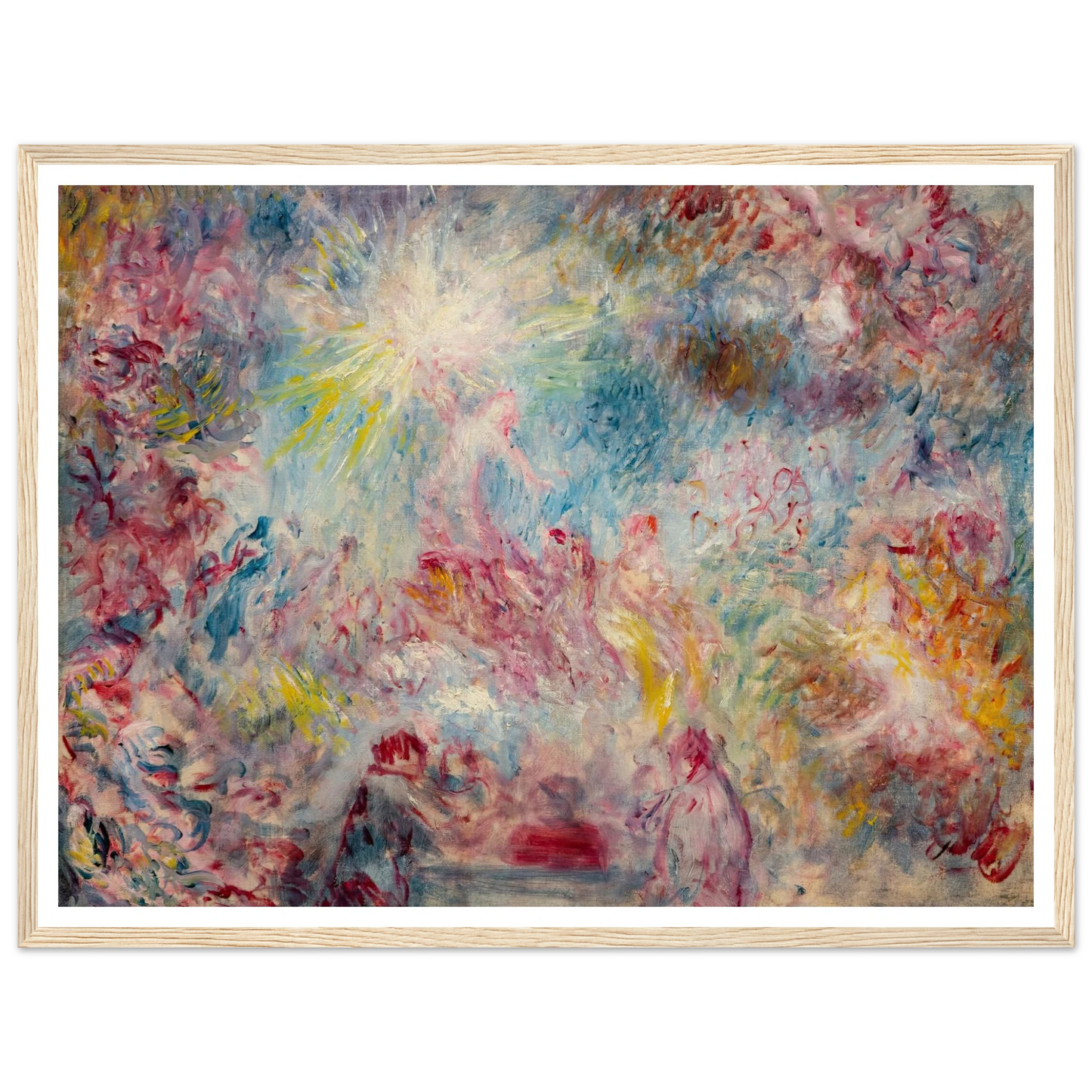 Allégorie rose (circa 1885) Art Print | Pierre Auguste Renoir - Framed Poster - 30x40 cm / 12x16″ - Black frame