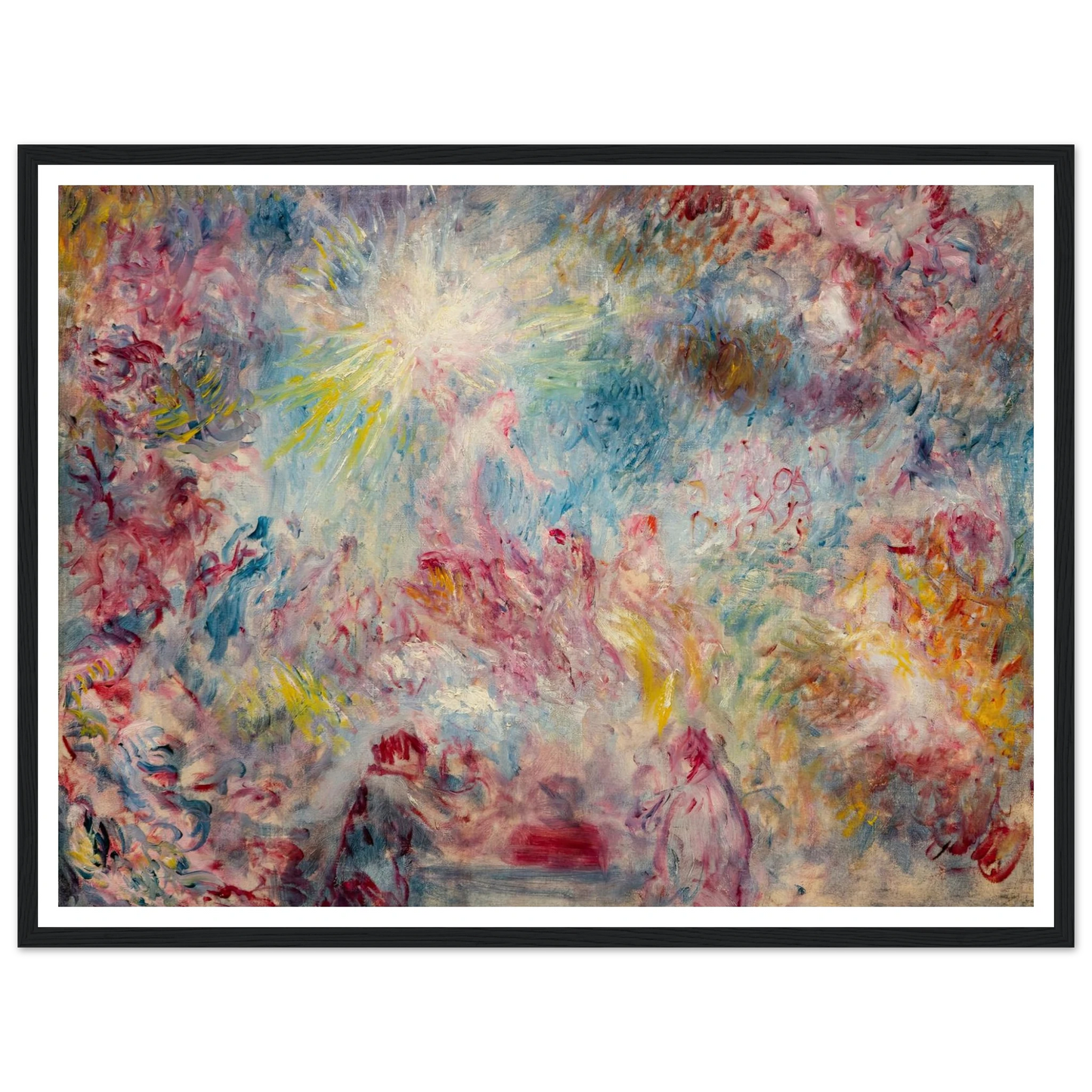 Allégorie rose (circa 1885) Art Print | Pierre Auguste Renoir - Framed Poster - 30x40 cm / 12x16″ - Black frame