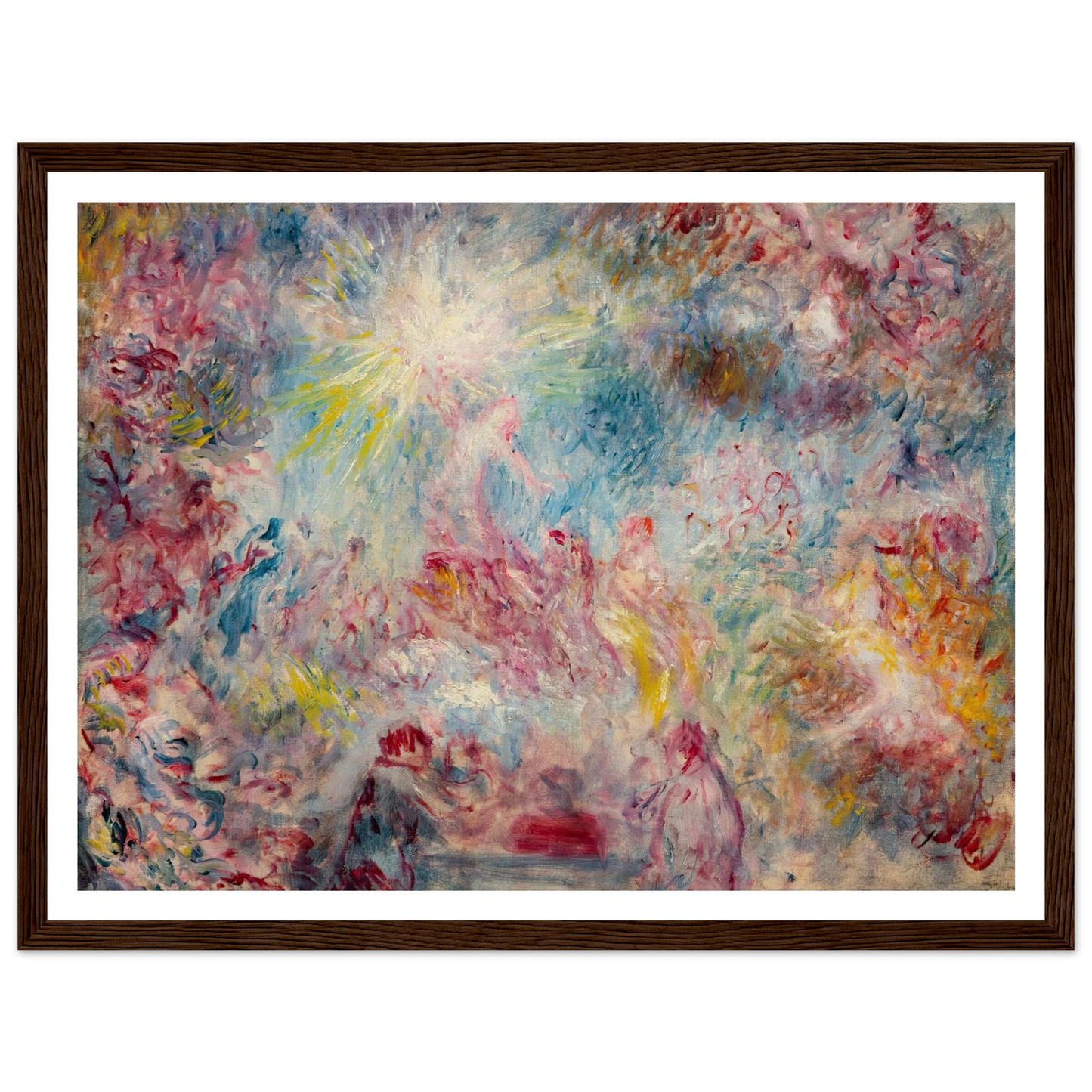 Allégorie rose (circa 1885) Art Print | Pierre Auguste Renoir - Framed Poster - 30x40 cm / 12x16″ - Black frame