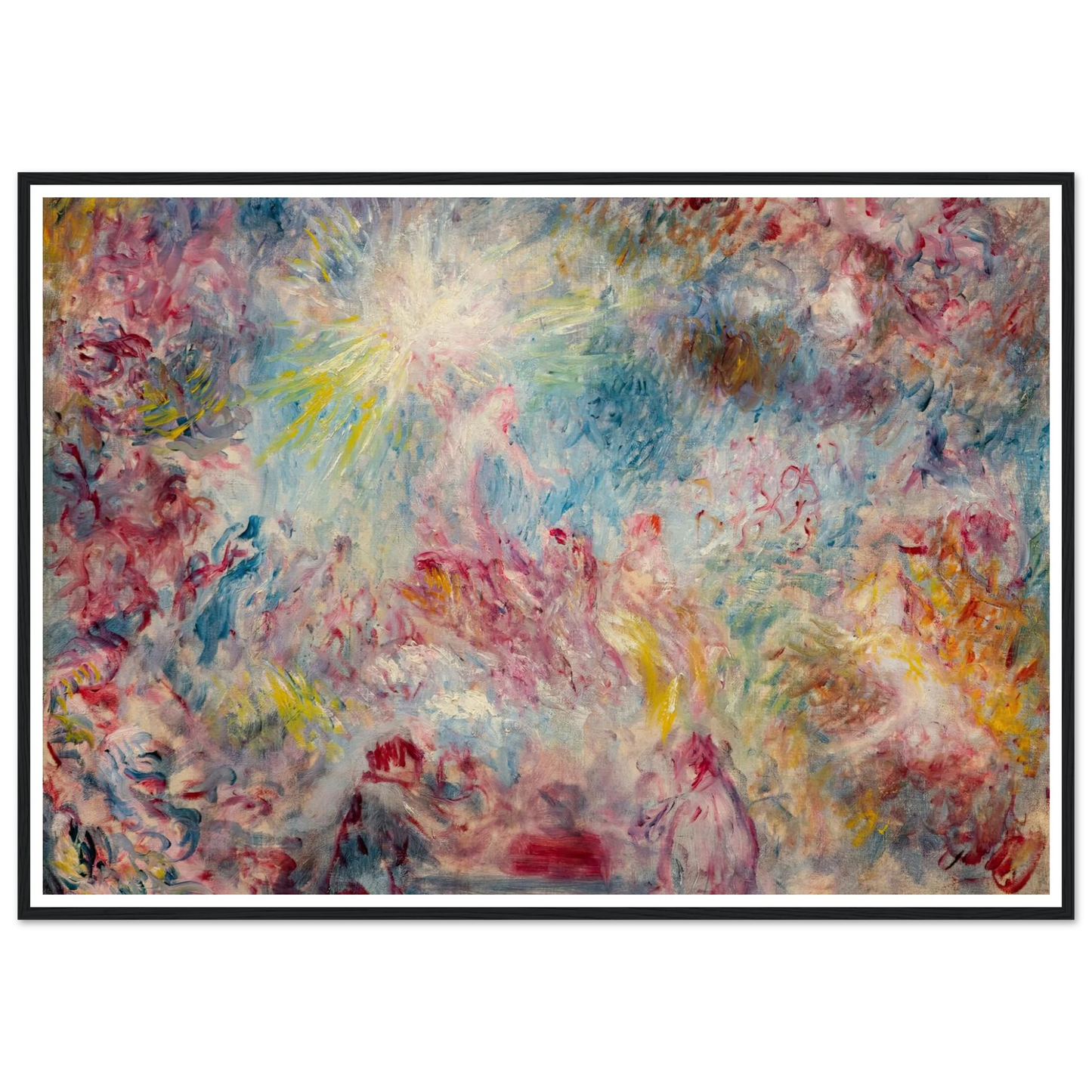 Allégorie rose (circa 1885) Art Print | Pierre Auguste Renoir - Framed Poster - 30x40 cm / 12x16″ - Black frame