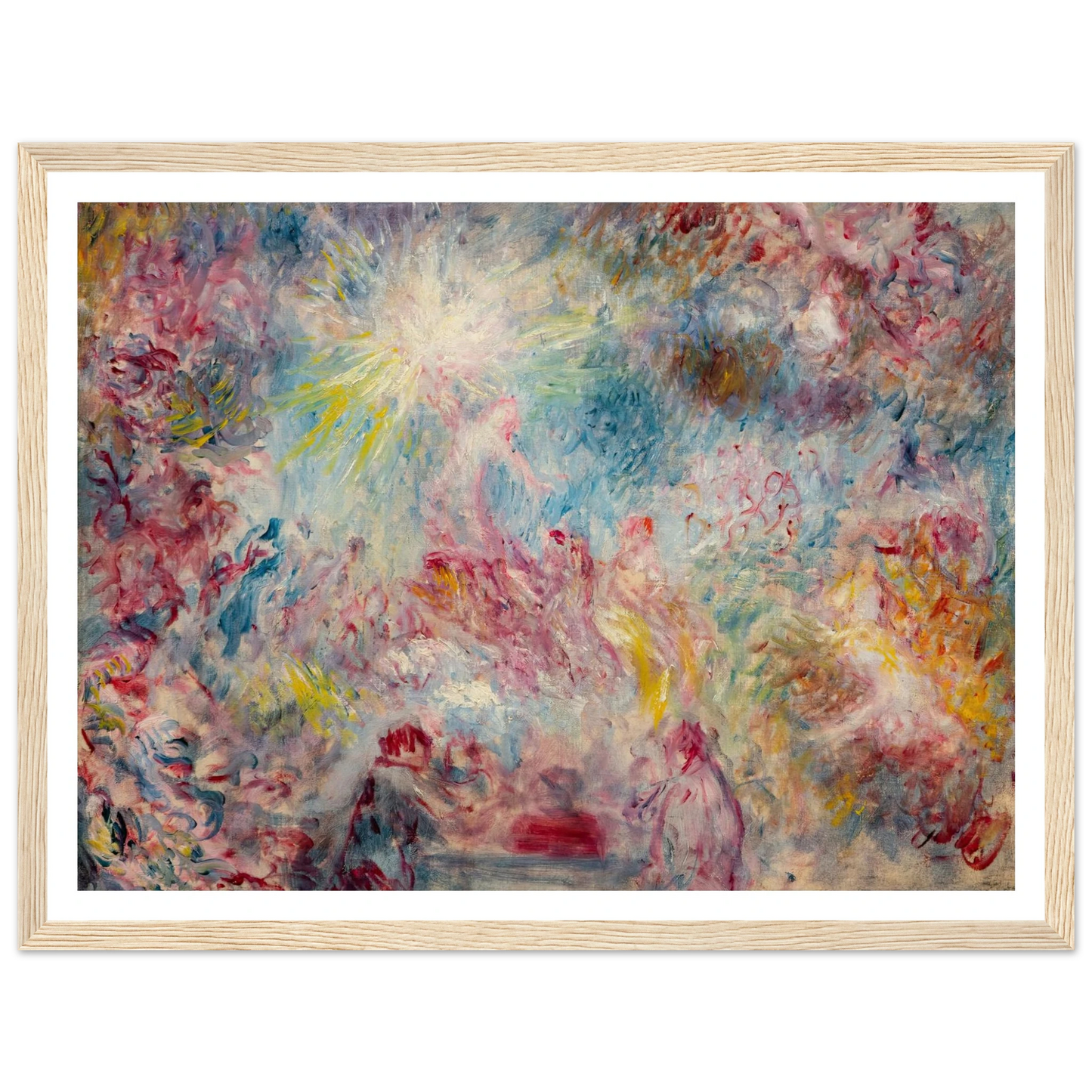 Allégorie rose (circa 1885) Art Print | Pierre Auguste Renoir - Framed Poster - 30x40 cm / 12x16″ - Black frame