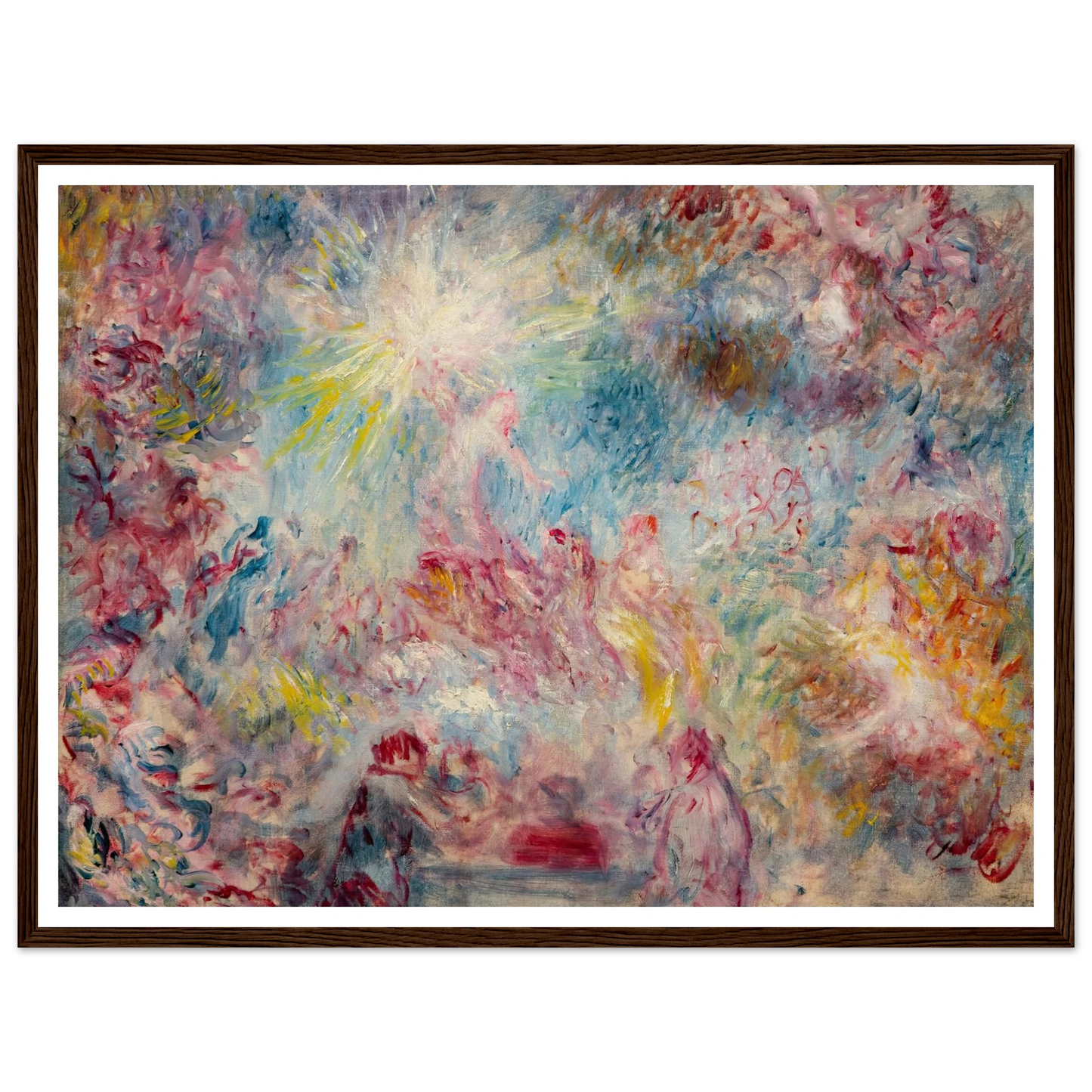 Allégorie rose (circa 1885) Art Print | Pierre Auguste Renoir - Framed Poster - 30x40 cm / 12x16″ - Black frame