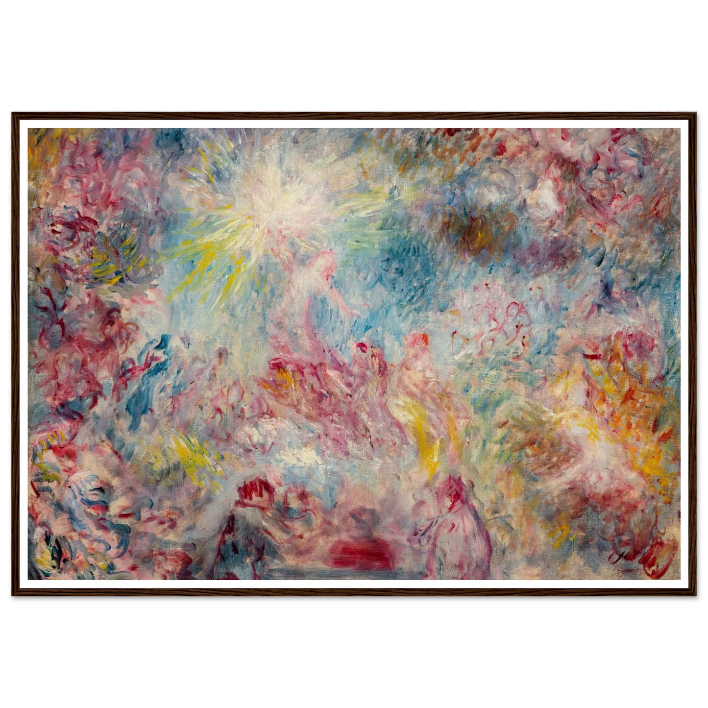 Allégorie rose (circa 1885) Art Print | Pierre Auguste Renoir - Framed Poster - 30x40 cm / 12x16″ - Black frame