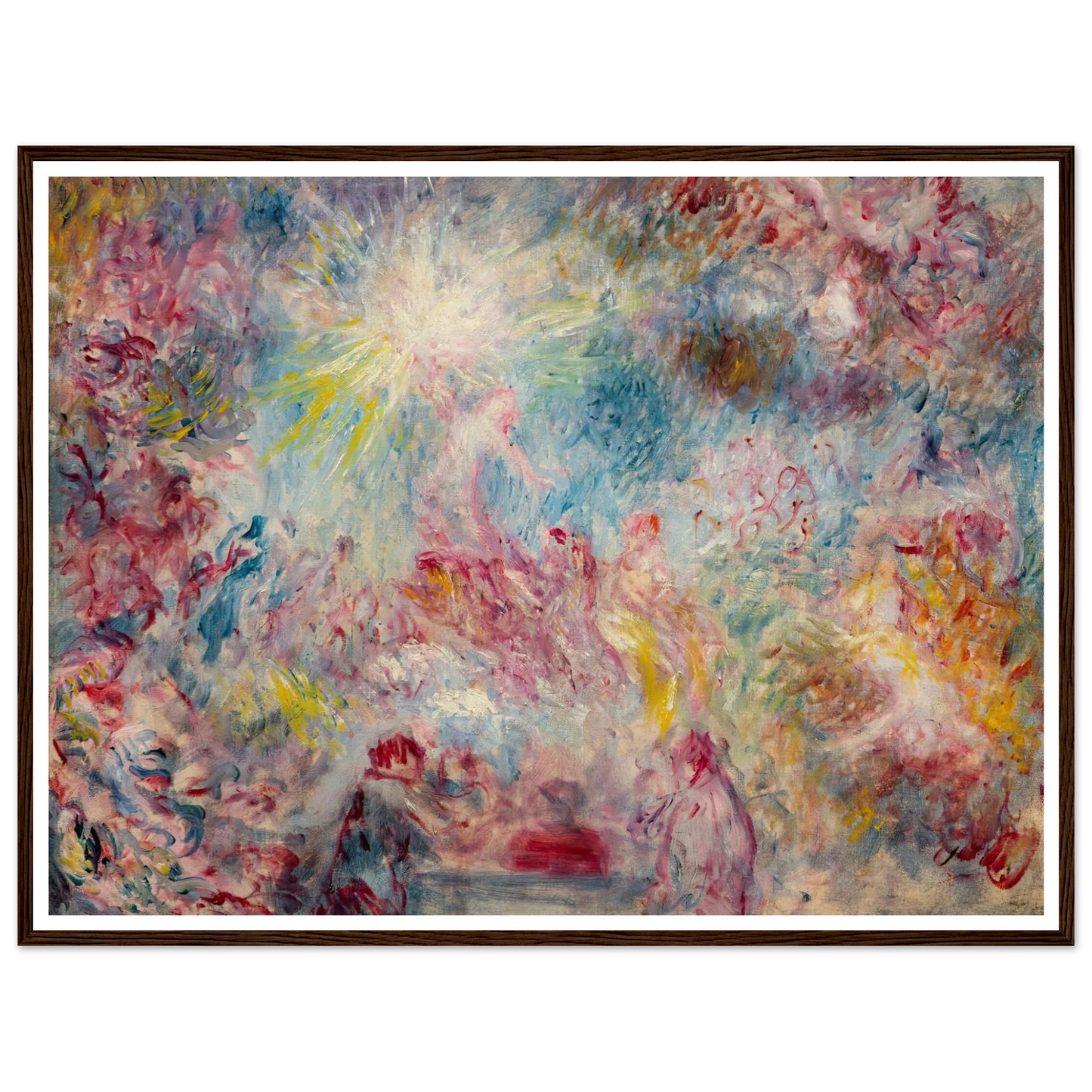 Allégorie rose (circa 1885) Art Print | Pierre Auguste Renoir - Framed Poster - 30x40 cm / 12x16″ - Black frame