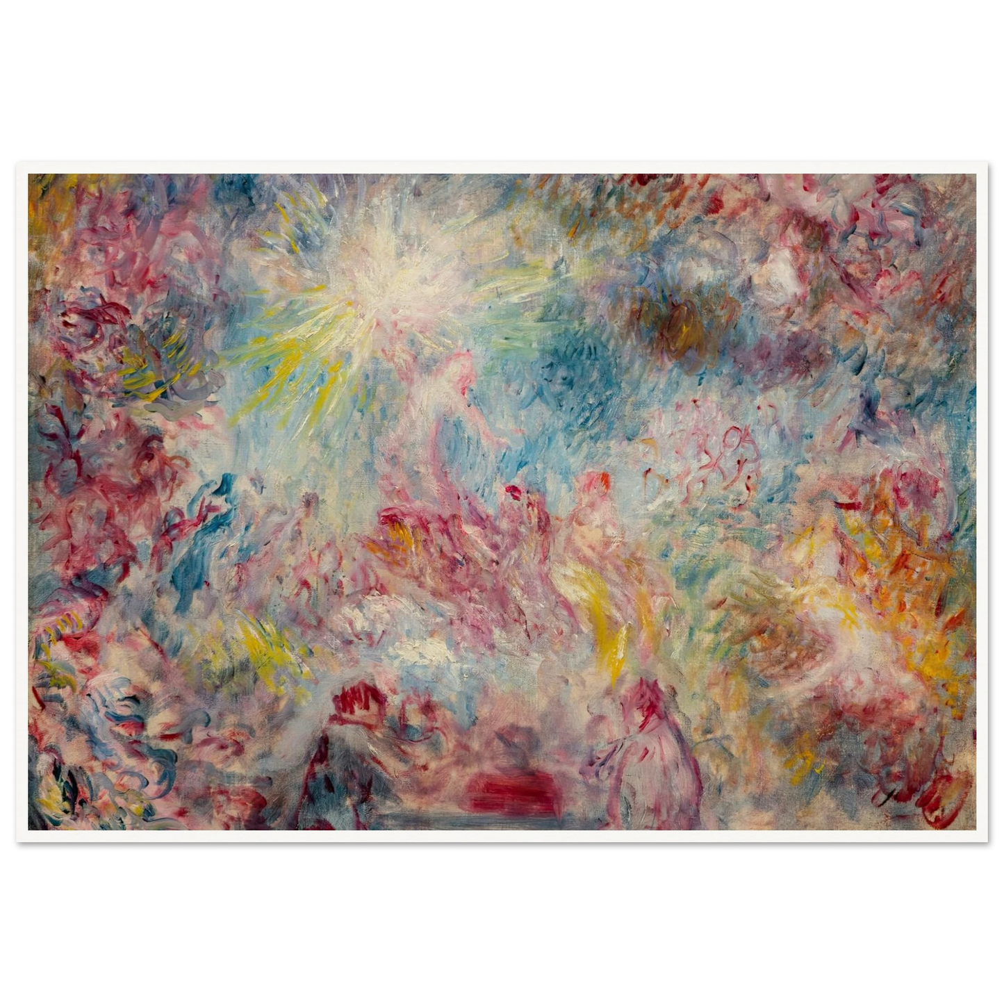 Allégorie rose (circa 1885) Art Print | Pierre Auguste Renoir - Framed Poster - 30x40 cm / 12x16″ - Black frame