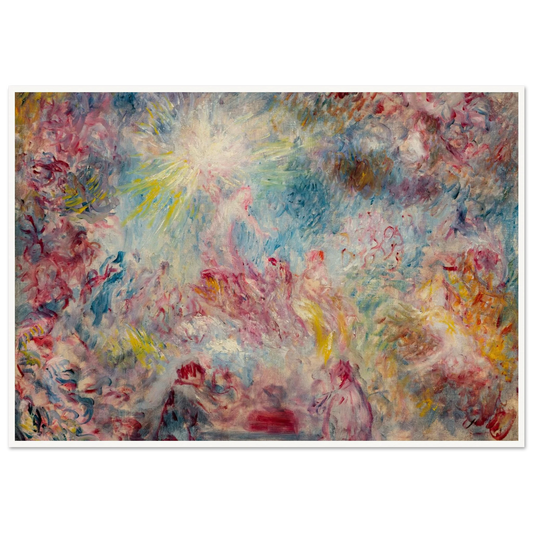 Allégorie rose (circa 1885) Art Print | Pierre Auguste Renoir - Framed Poster - 30x40 cm / 12x16″ - Black frame