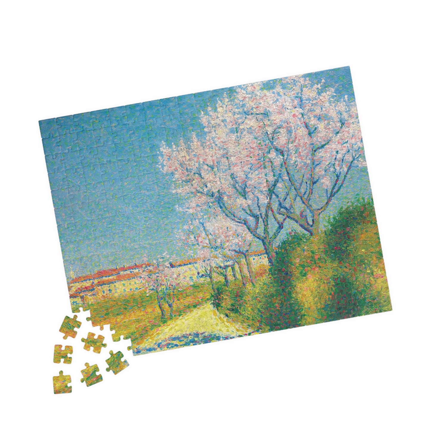 Almond Trees in Flower Puzzle | Ạchille Lauge - - 252 pcs (Horizontal) - 