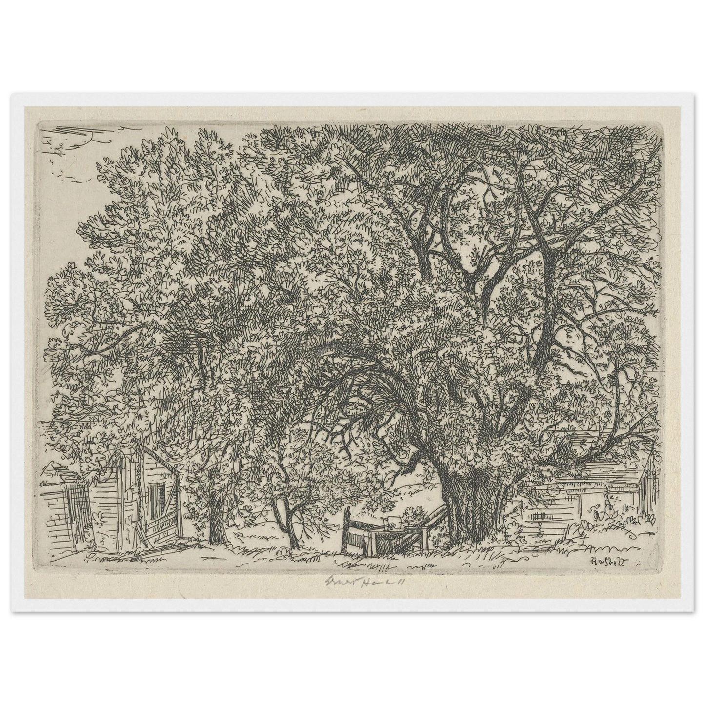 Alna Bower (1924) Art Print | Ernest Haskell - Framed Poster - 30x40 cm / 12x16″ - Black frame