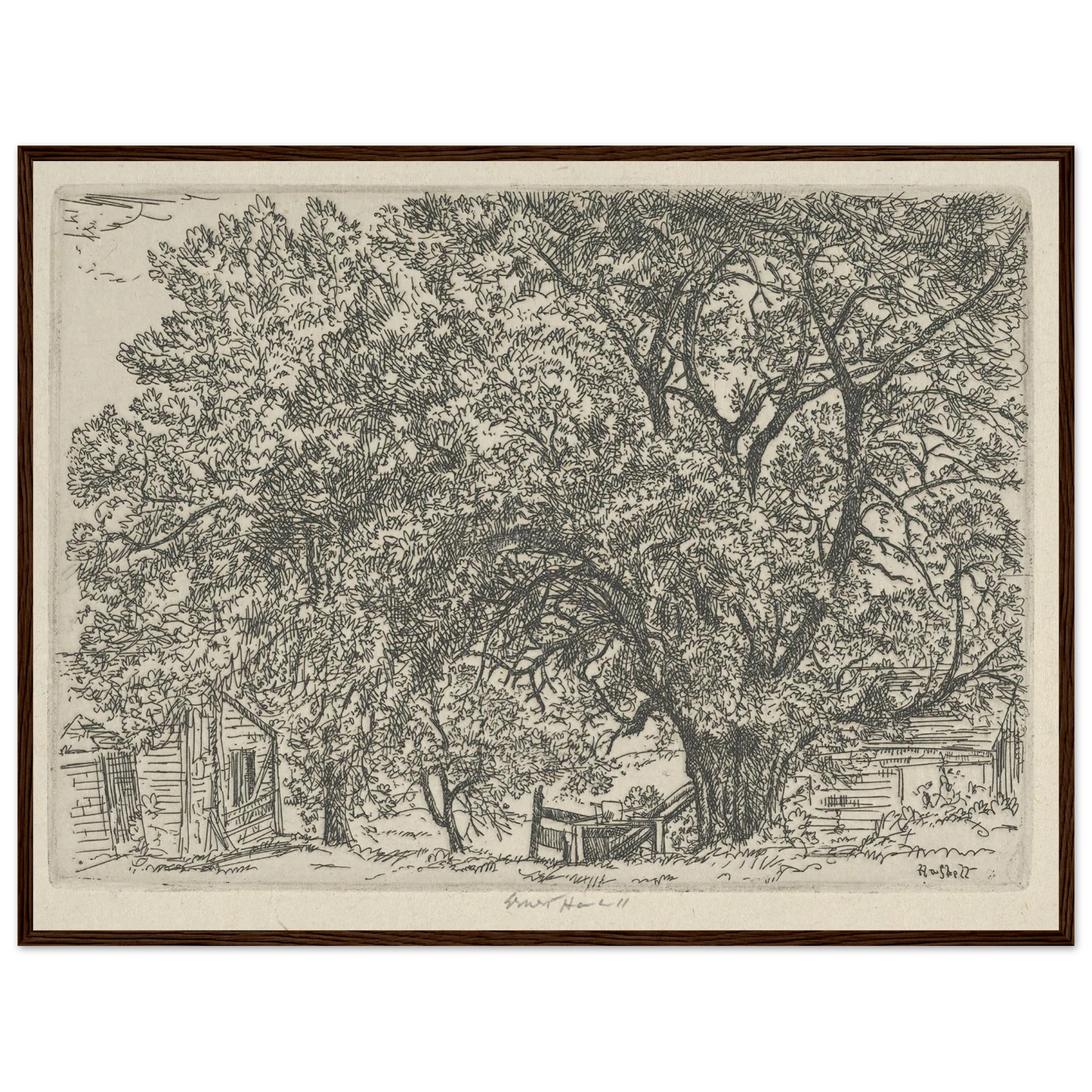 Alna Bower (1924) Art Print | Ernest Haskell - Framed Poster - 30x40 cm / 12x16″ - Black frame