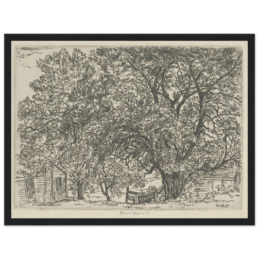 Alna Bower (1924) Art Print | Ernest Haskell - Framed Poster - 30x40 cm / 12x16″ - Black frame