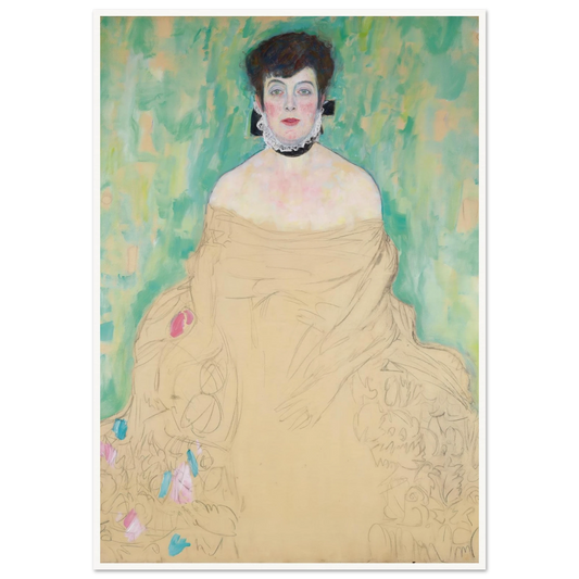 Amalie Zuckerkandl (1917) Art Print | Gustav Klimt - Framed Poster - 30x40 cm / 12x16″ - Black frame