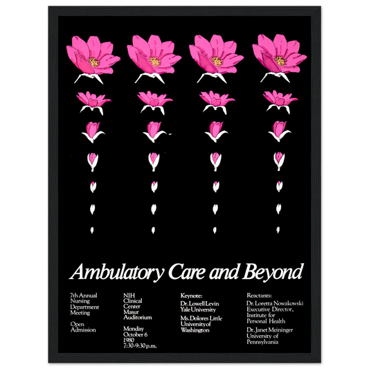 Ambulatory care and beyond (1980) Art Print | National Institutes of Health - Framed Poster - 30x40 cm / 12x16″ - Black frame