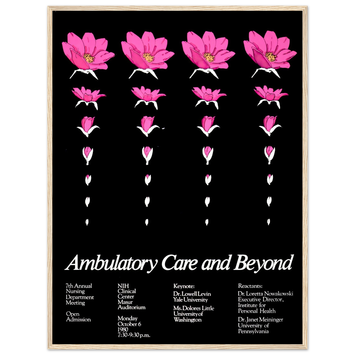 Ambulatory care and beyond (1980) Art Print | National Institutes of Health - Framed Poster - 30x40 cm / 12x16″ - Black frame