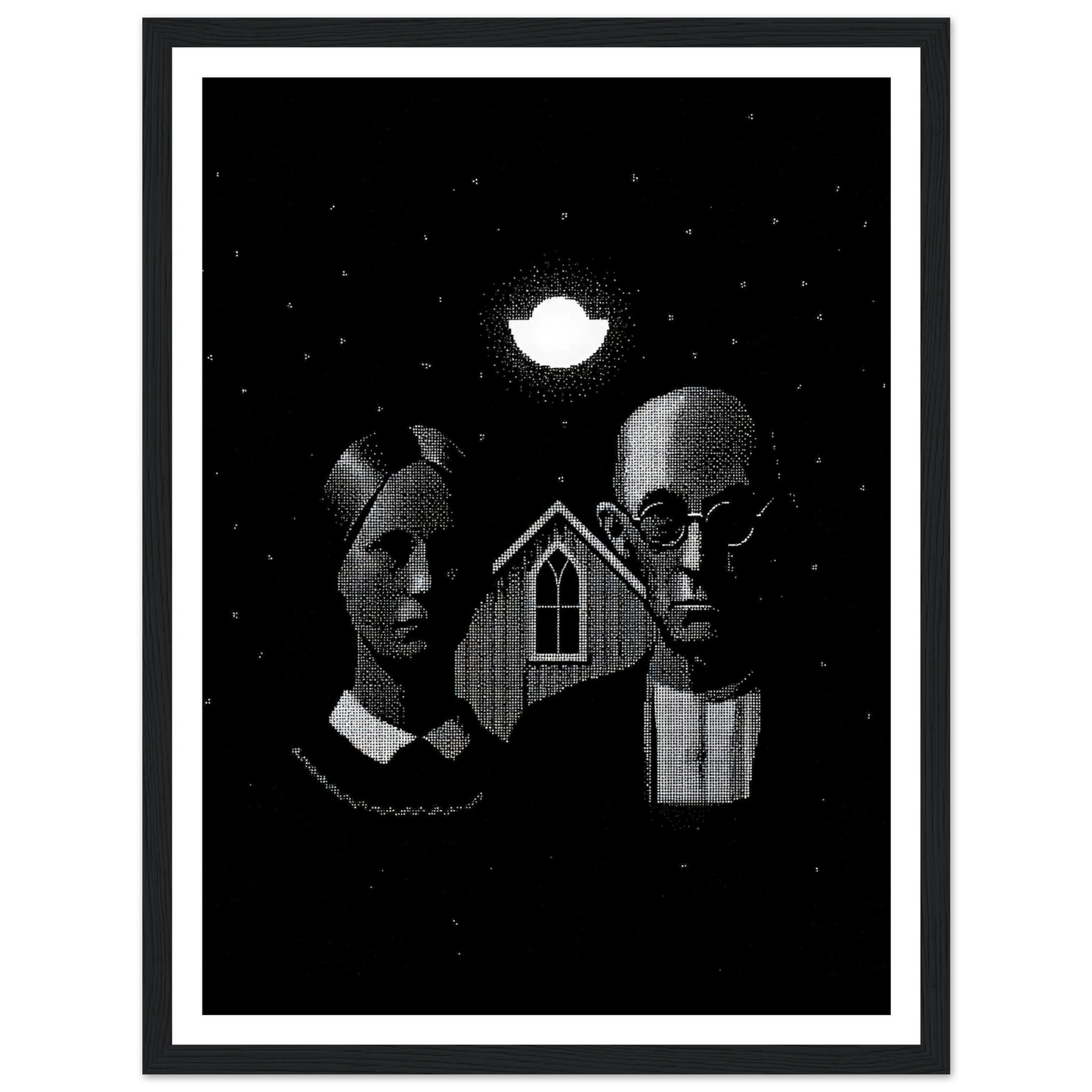 American Gothic - Framed Poster - 30x40 cm / 12x16″ - Black frame