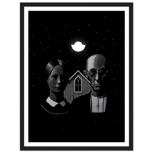 American Gothic - Framed Poster - 30x40 cm / 12x16″ - Black frame