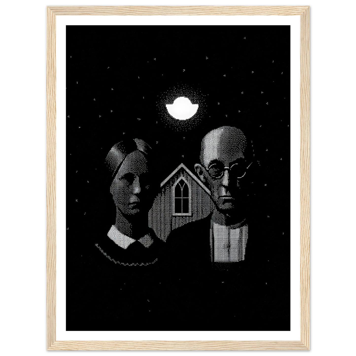 American Gothic - Framed Poster - 30x40 cm / 12x16″ - Black frame