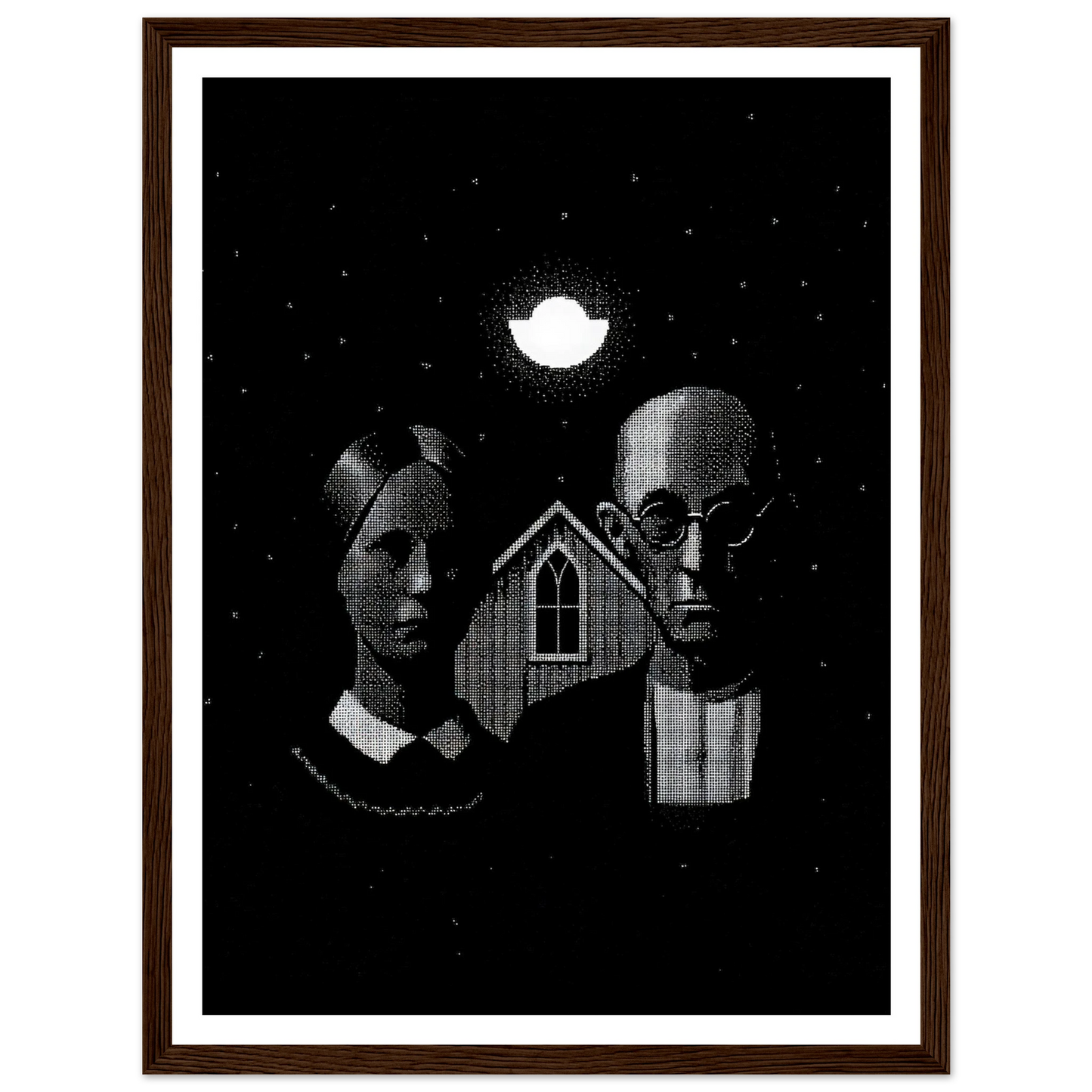 American Gothic - Framed Poster - 30x40 cm / 12x16″ - Black frame