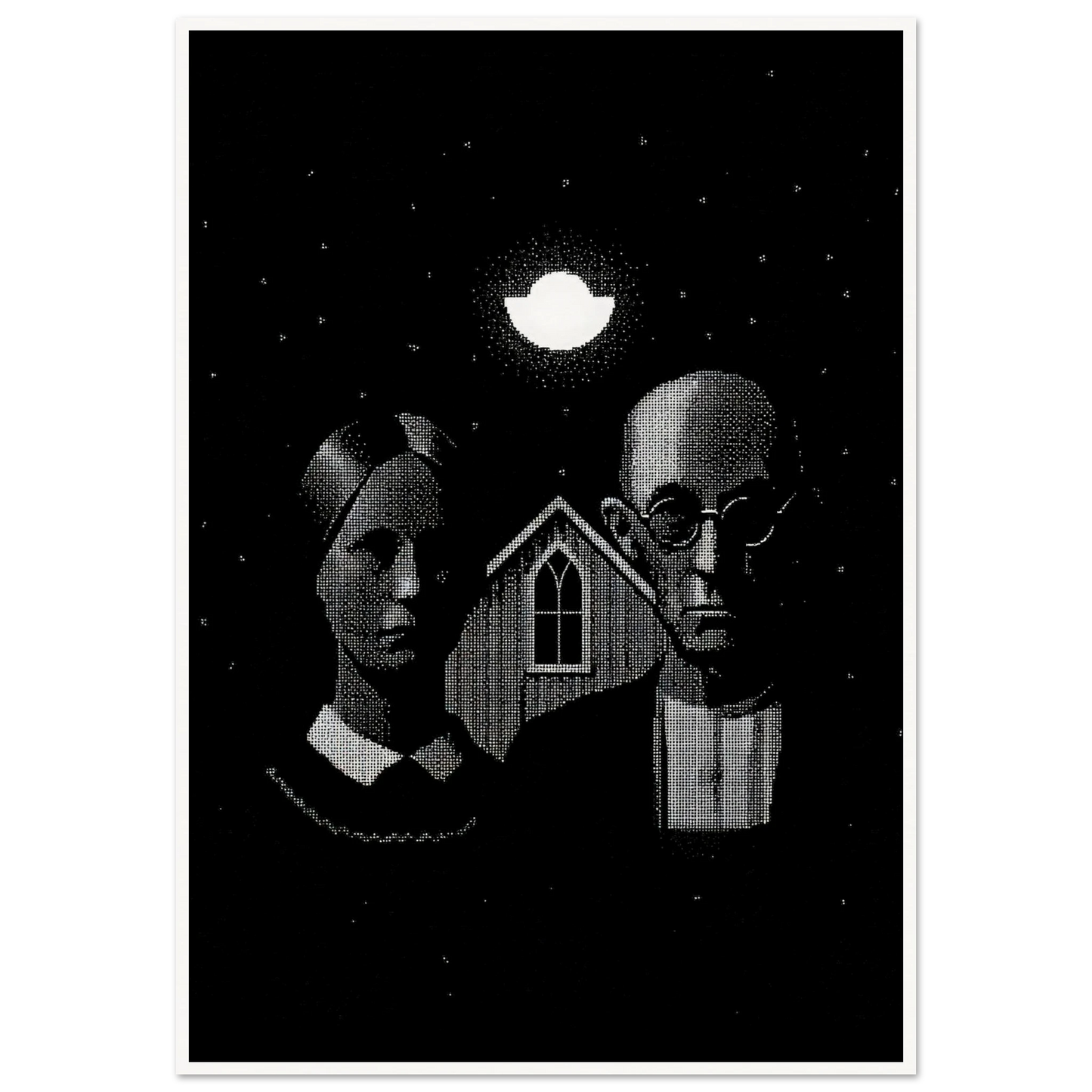 American Gothic - Framed Poster - 30x40 cm / 12x16″ - Black frame