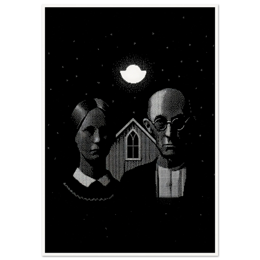 American Gothic - Framed Poster - 30x40 cm / 12x16″ - Black frame