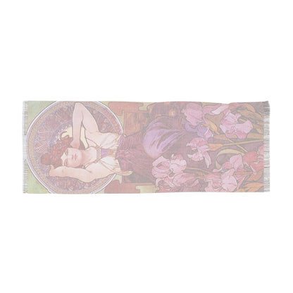 Amethyst | Alphonse Mucha Scarf – Art Nouveau Scarf - - 27" × 71'' - 