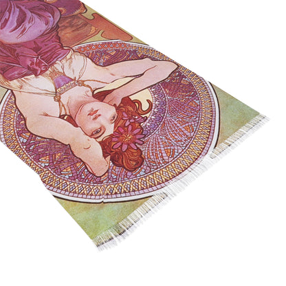 Amethyst | Alphonse Mucha Scarf – Art Nouveau Scarf - - 27" × 71'' - 