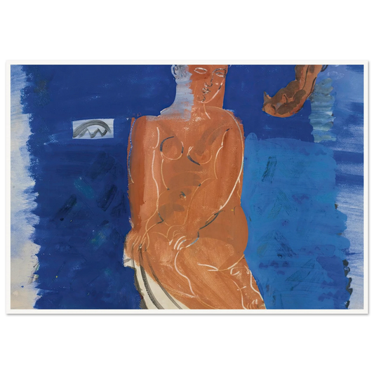 Amphitrite (circa 1925-1938) Art Print | Raoul Dufy - Framed Poster - 30x40 cm / 12x16″ - Black frame