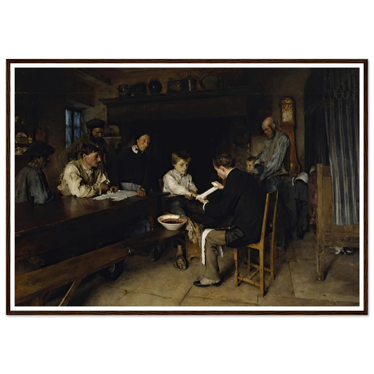 An Accident (1879) Art Print | Pascal Adolphe Jean Dagnan Bouveret - Framed Poster - 30x40 cm / 12x16″ - Black frame