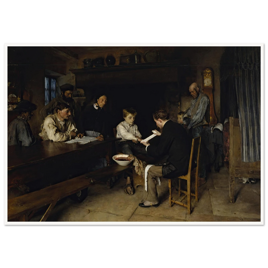 An Accident (1879) Art Print | Pascal Adolphe Jean Dagnan Bouveret - Framed Poster - 30x40 cm / 12x16″ - Black frame