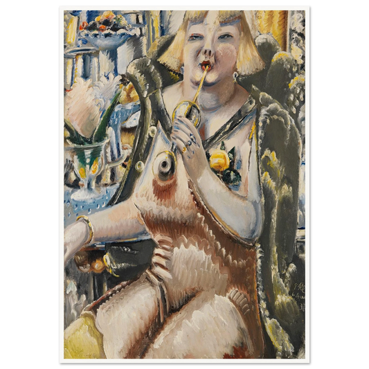 An der Bar (The Star at the Show) (1938) Art Print | Paul Kleinschmidt - Framed Poster - 30x40 cm / 12x16″ - Black frame