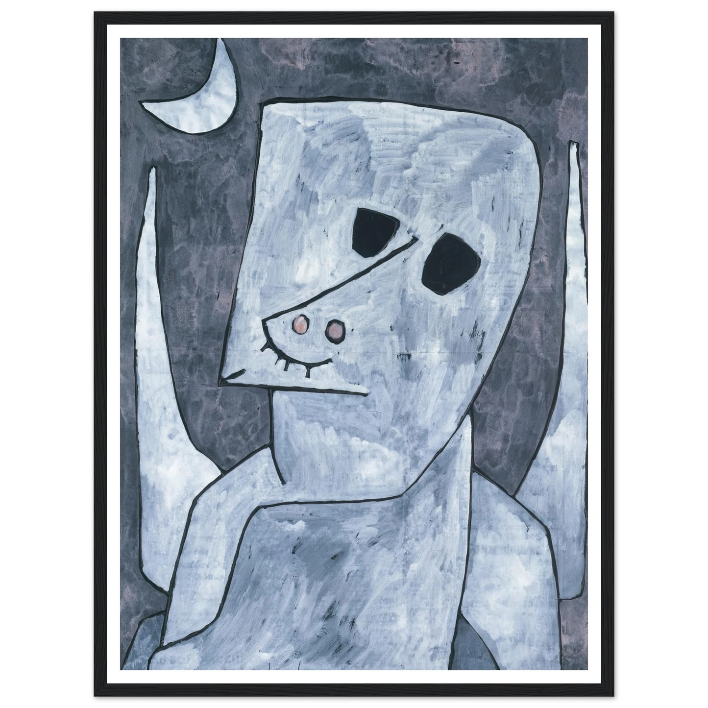 Angel Applicant (1939) Art Print | Paul Klee - Framed Poster - 30x40 cm / 12x16″ - Black frame