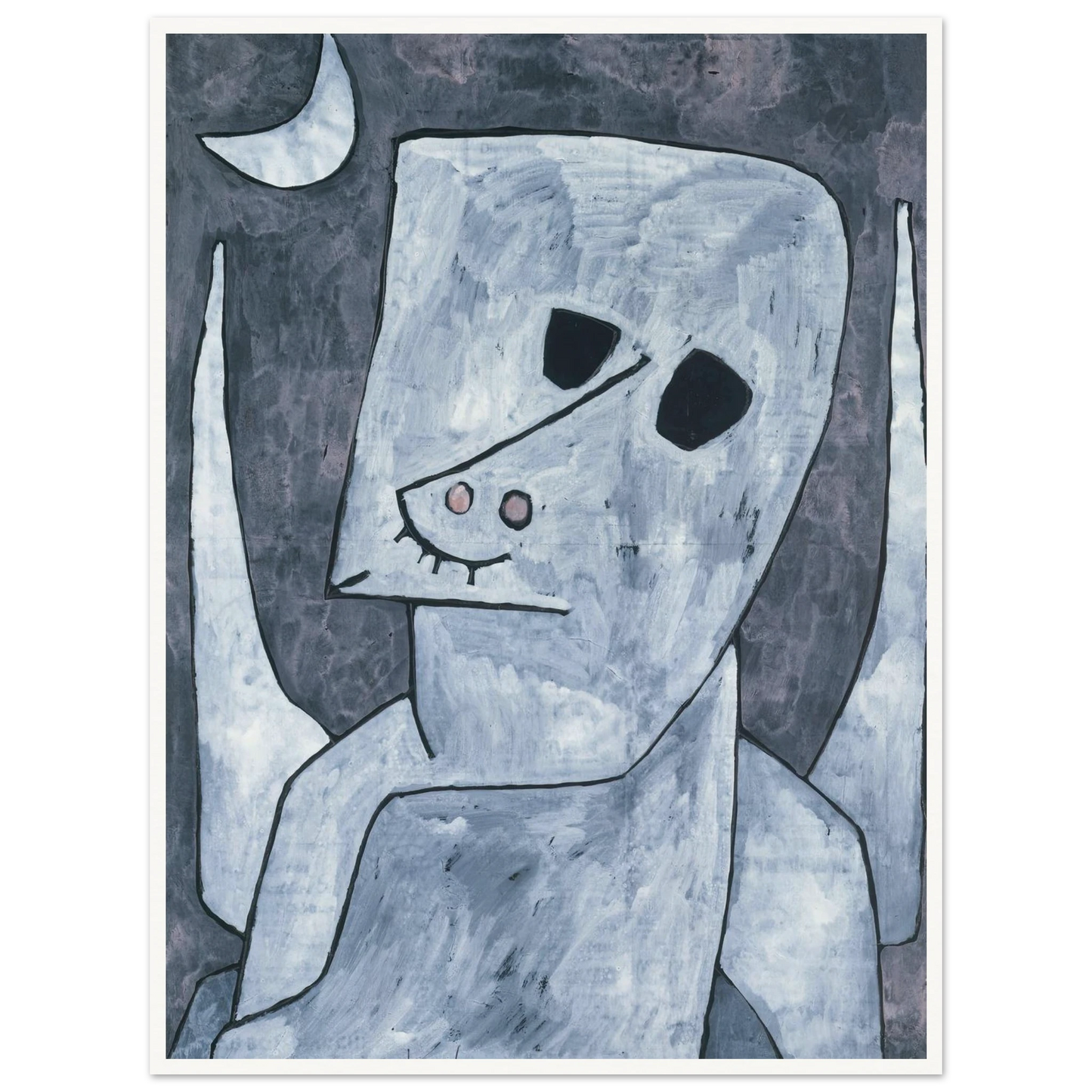 Angel Applicant (1939) Art Print | Paul Klee - Framed Poster - 30x40 cm / 12x16″ - Black frame