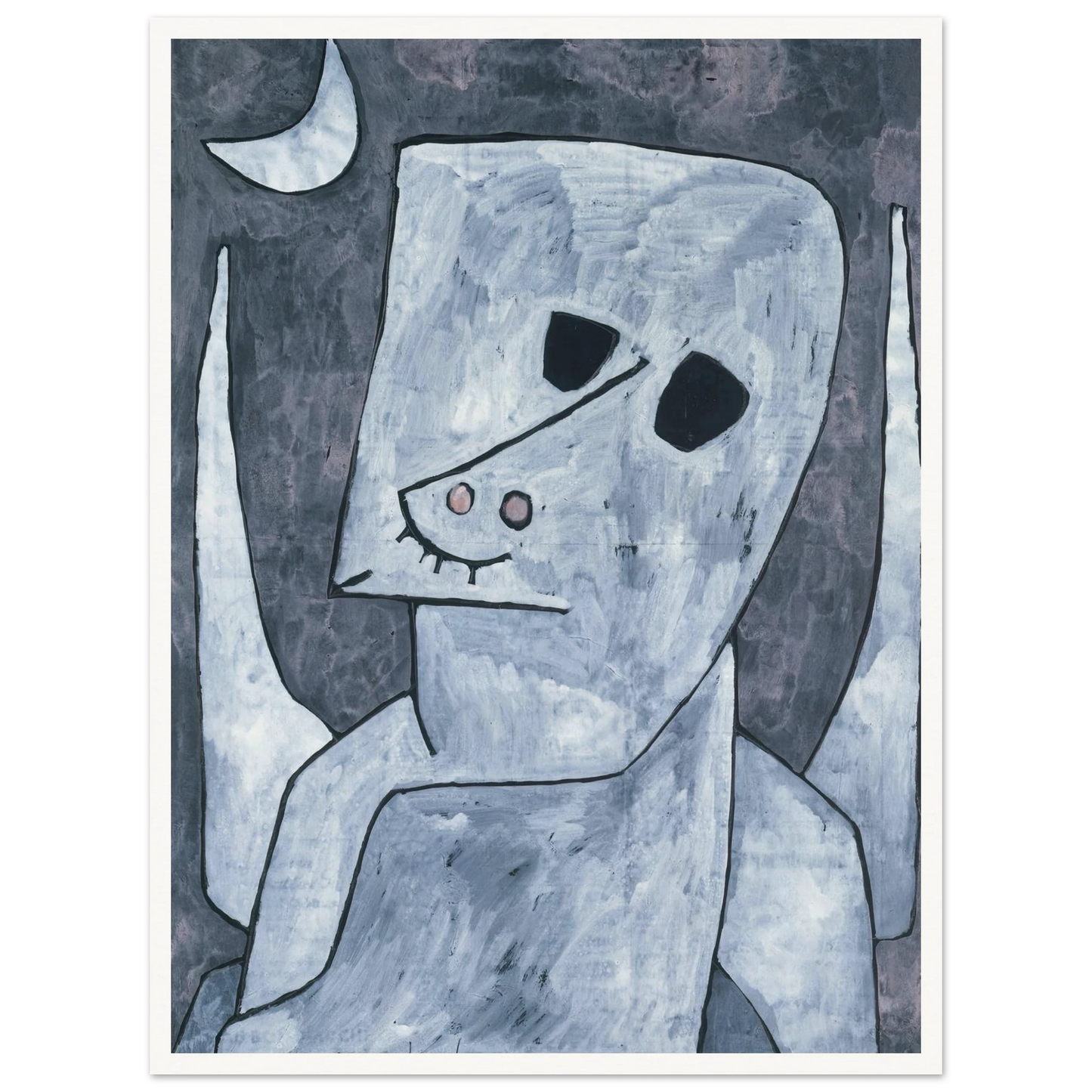 Angel Applicant (1939) Art Print | Paul Klee - Framed Poster - 30x40 cm / 12x16″ - Black frame