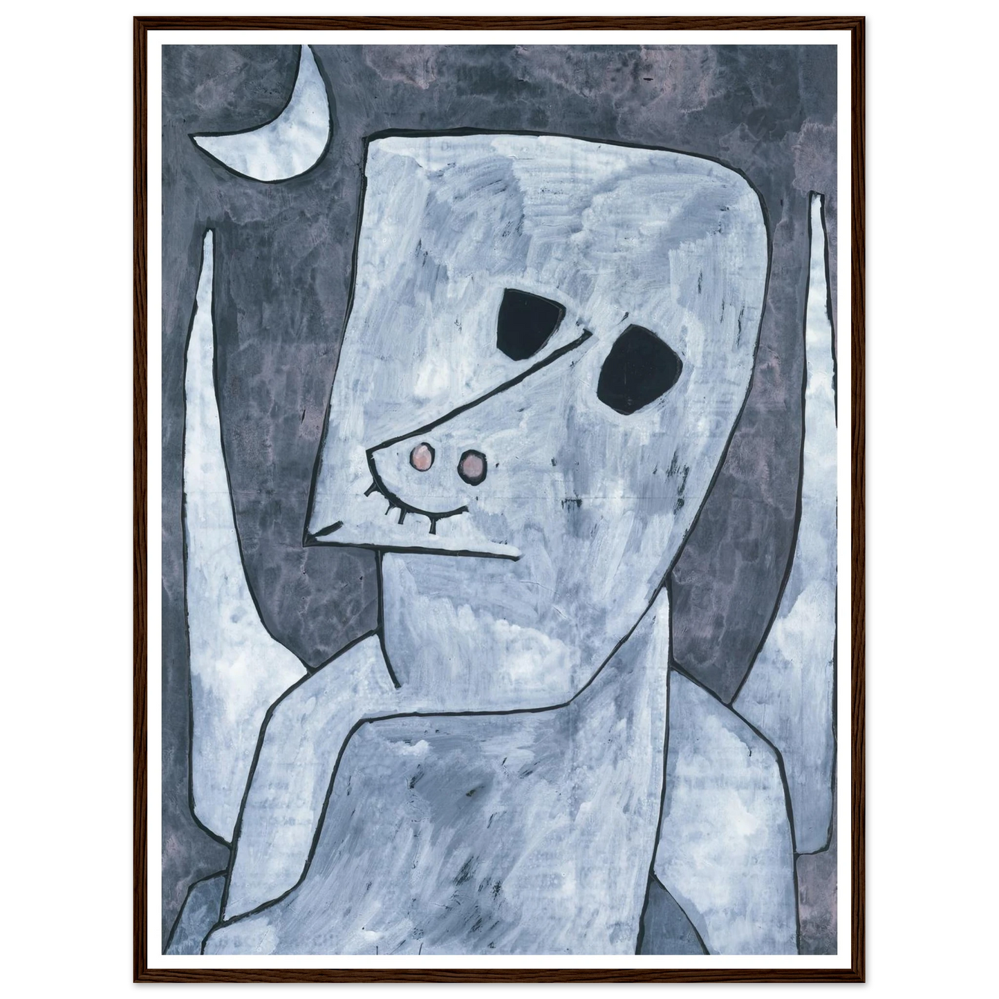 Angel Applicant (1939) Art Print | Paul Klee - Framed Poster - 30x40 cm / 12x16″ - Black frame