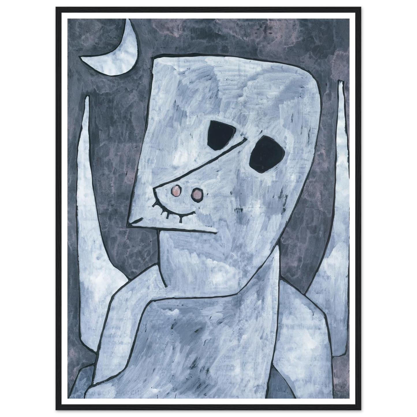 Angel Applicant (1939) Art Print | Paul Klee - Framed Poster - 30x40 cm / 12x16″ - Black frame