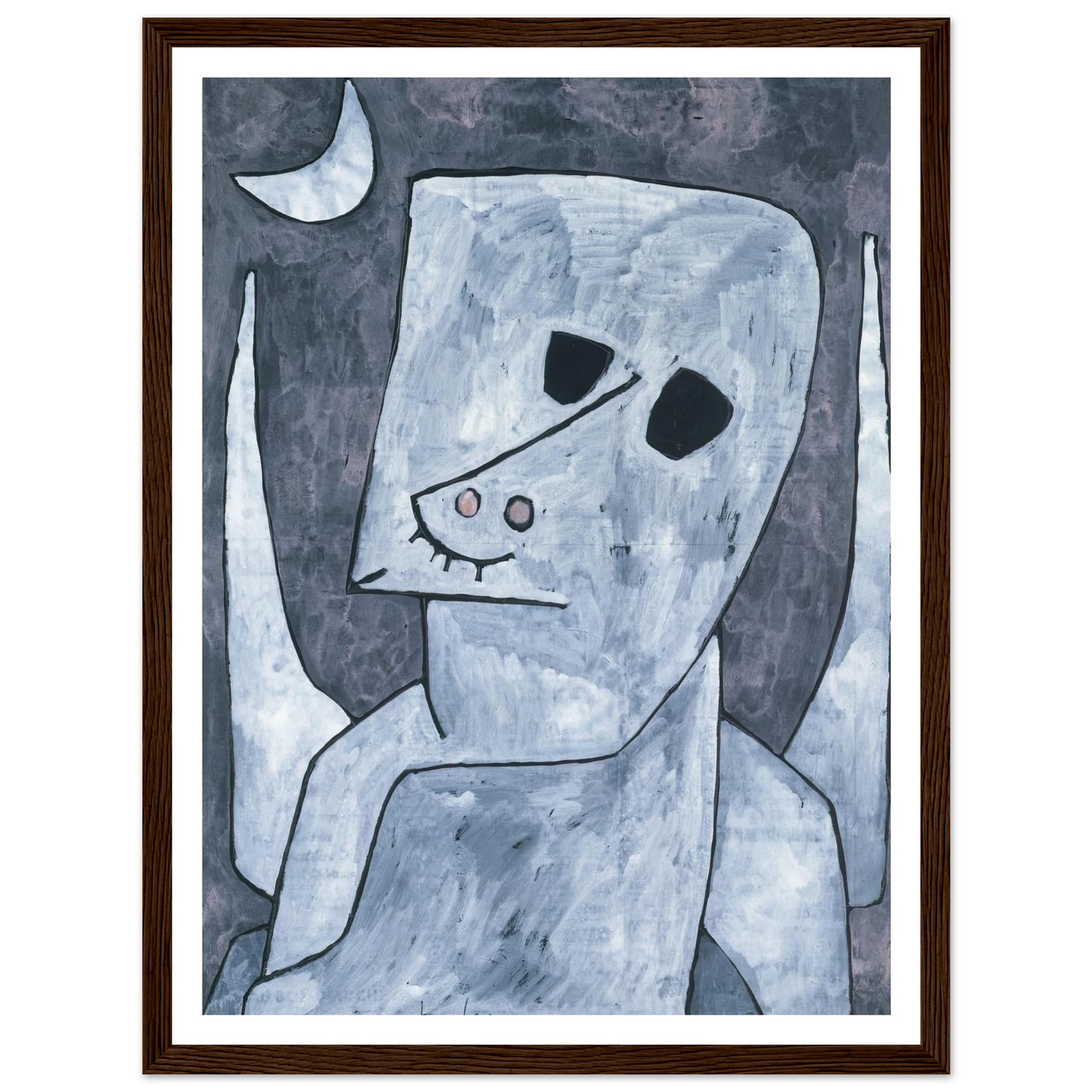 Angel Applicant (1939) Art Print | Paul Klee - Framed Poster - 30x40 cm / 12x16″ - Black frame