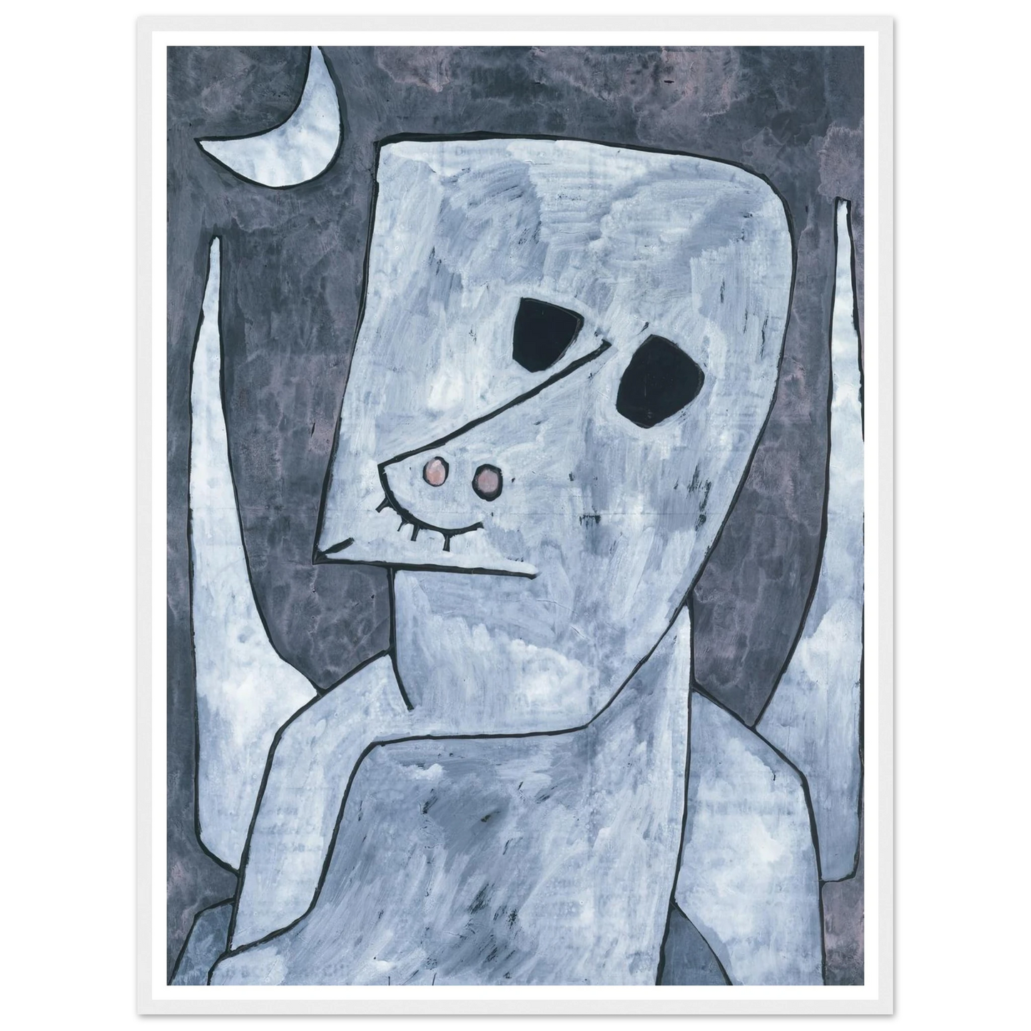 Angel Applicant (1939) Art Print | Paul Klee - Framed Poster - 30x40 cm / 12x16″ - Black frame