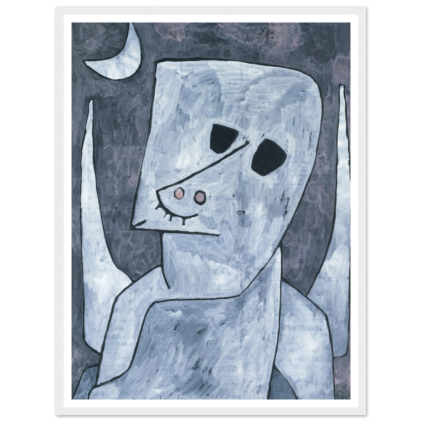 Angel Applicant (1939) Art Print | Paul Klee - Framed Poster - 30x40 cm / 12x16″ - Black frame