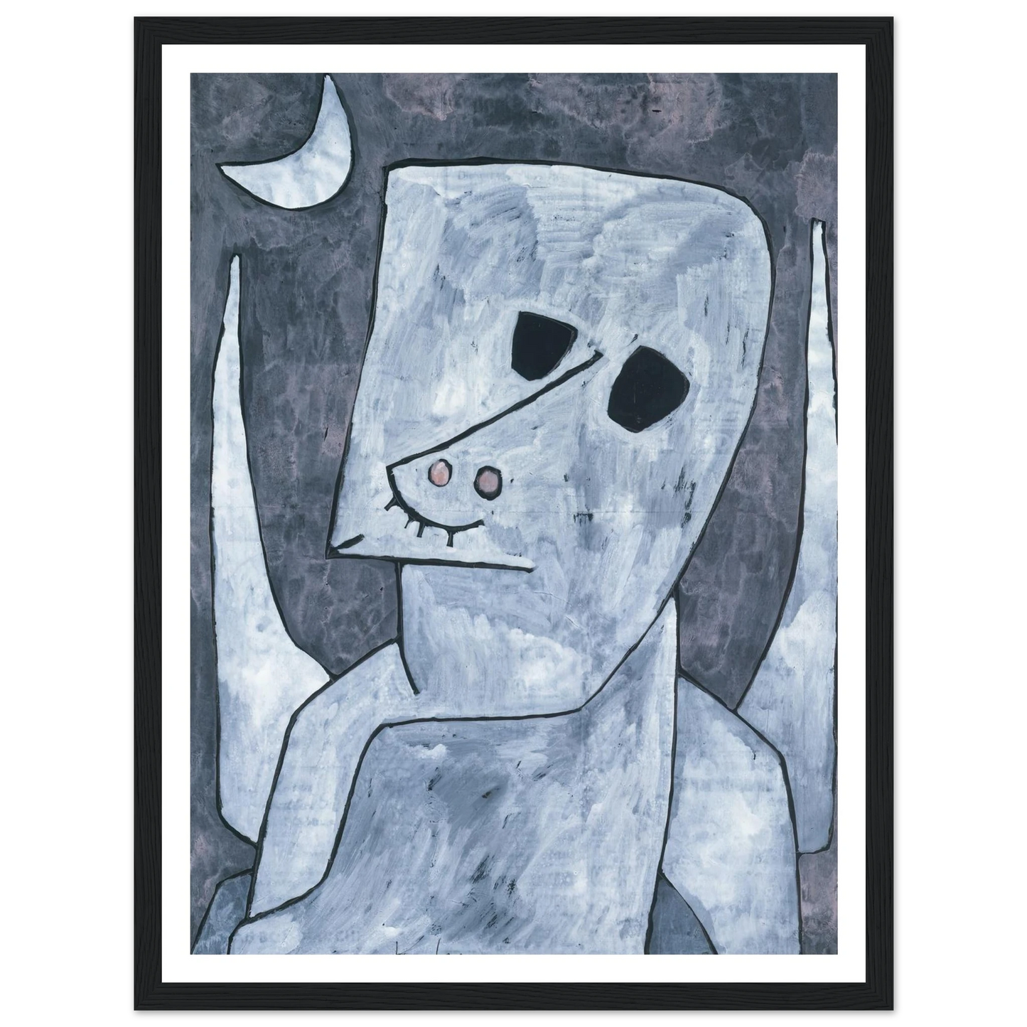 Angel Applicant (1939) Art Print | Paul Klee - Framed Poster - 30x40 cm / 12x16″ - Black frame