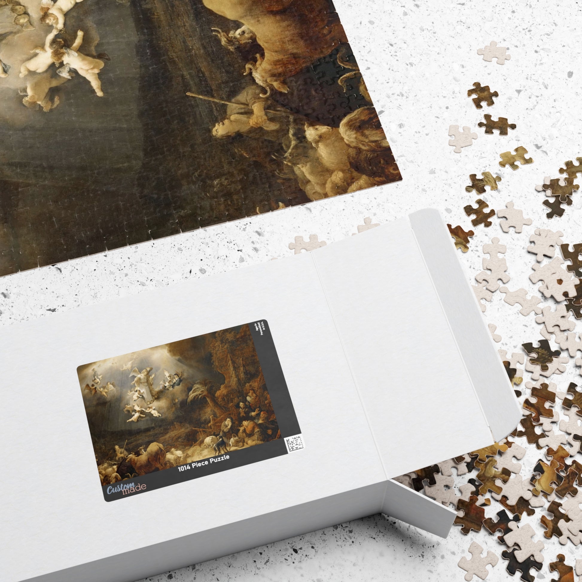 Annunciation to the Shepherds | Govaert Flinck - - 252 pcs (Horizontal) - 