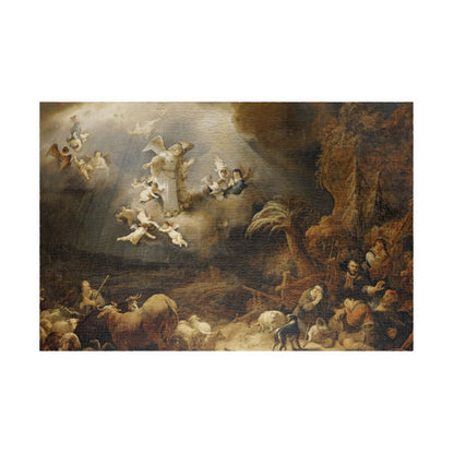 Annunciation to the Shepherds | Govaert Flinck - - 252 pcs (Horizontal) - 