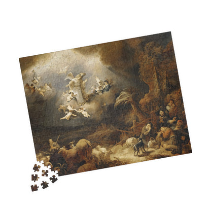 Annunciation to the Shepherds | Govaert Flinck - - 252 pcs (Horizontal) - 