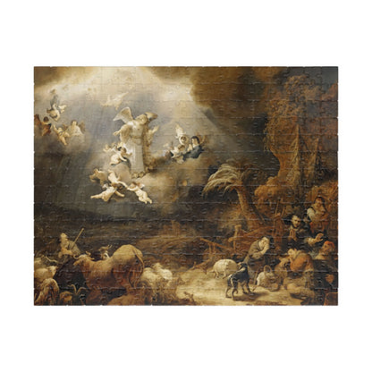 Annunciation to the Shepherds | Govaert Flinck - - 252 pcs (Horizontal) - 
