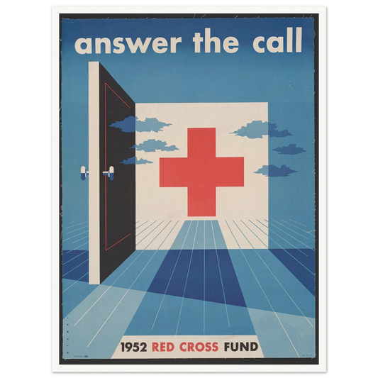 Answer the call (1952) Art Print | Joseph Binder - Framed Poster - 30x40 cm / 12x16″ - Black frame