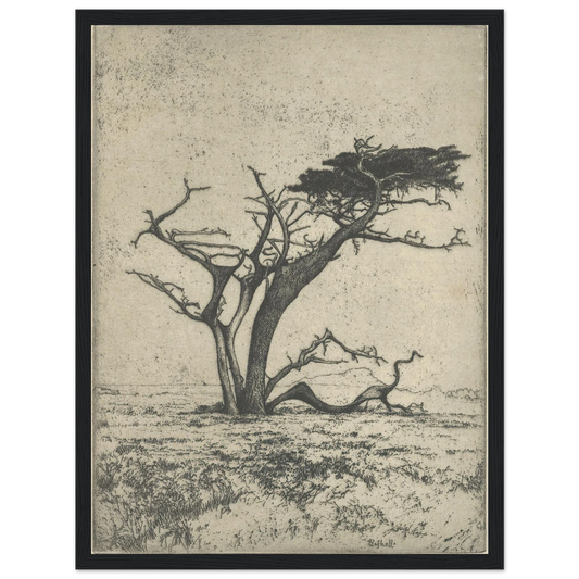 Antlers (1915) Art Print | Ernest Haskell - Framed Poster - 30x40 cm / 12x16″ - Black frame