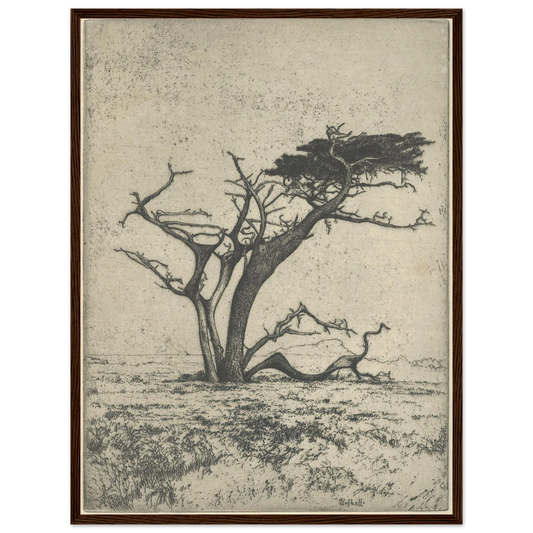 Antlers (1915) Art Print | Ernest Haskell - Framed Poster - 30x40 cm / 12x16″ - Black frame