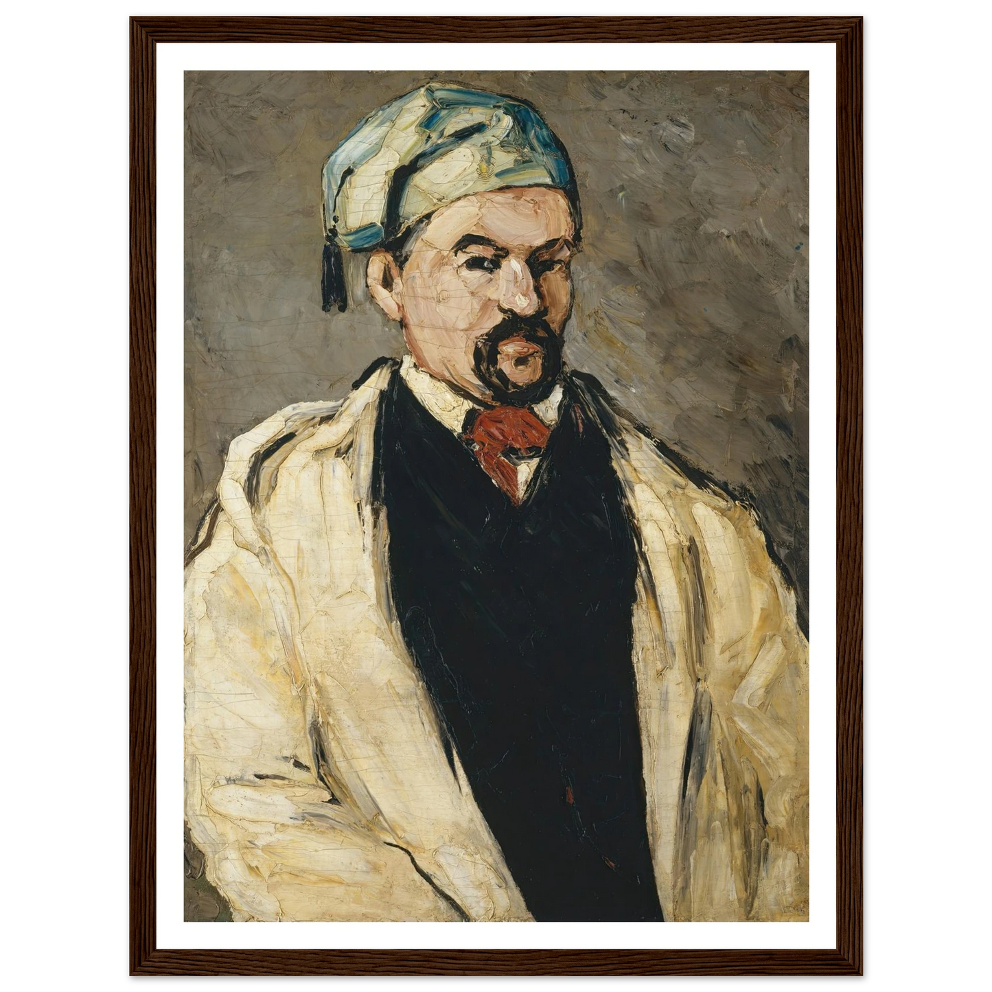 Antoine Dominique Sauveur Aubert (born 1817), the Artist’s Uncle (1866) Art Print | Paul Cezanne - Framed Poster - 30x40 cm / 12x16″ - Black frame