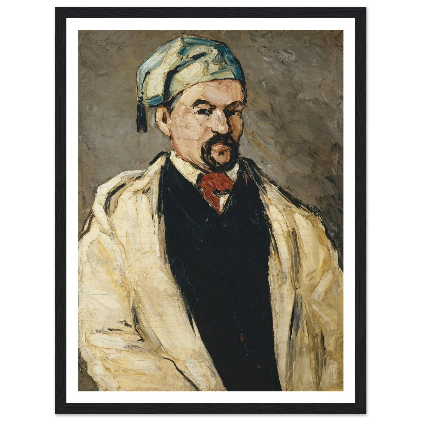 Antoine Dominique Sauveur Aubert (born 1817), the Artist’s Uncle (1866) Art Print | Paul Cezanne - Framed Poster - 30x40 cm / 12x16″ - Black frame