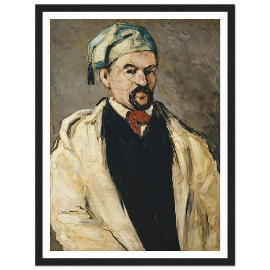 Antoine Dominique Sauveur Aubert (born 1817), the Artist’s Uncle (1866) Art Print | Paul Cezanne - Framed Poster - 30x40 cm / 12x16″ - Black frame